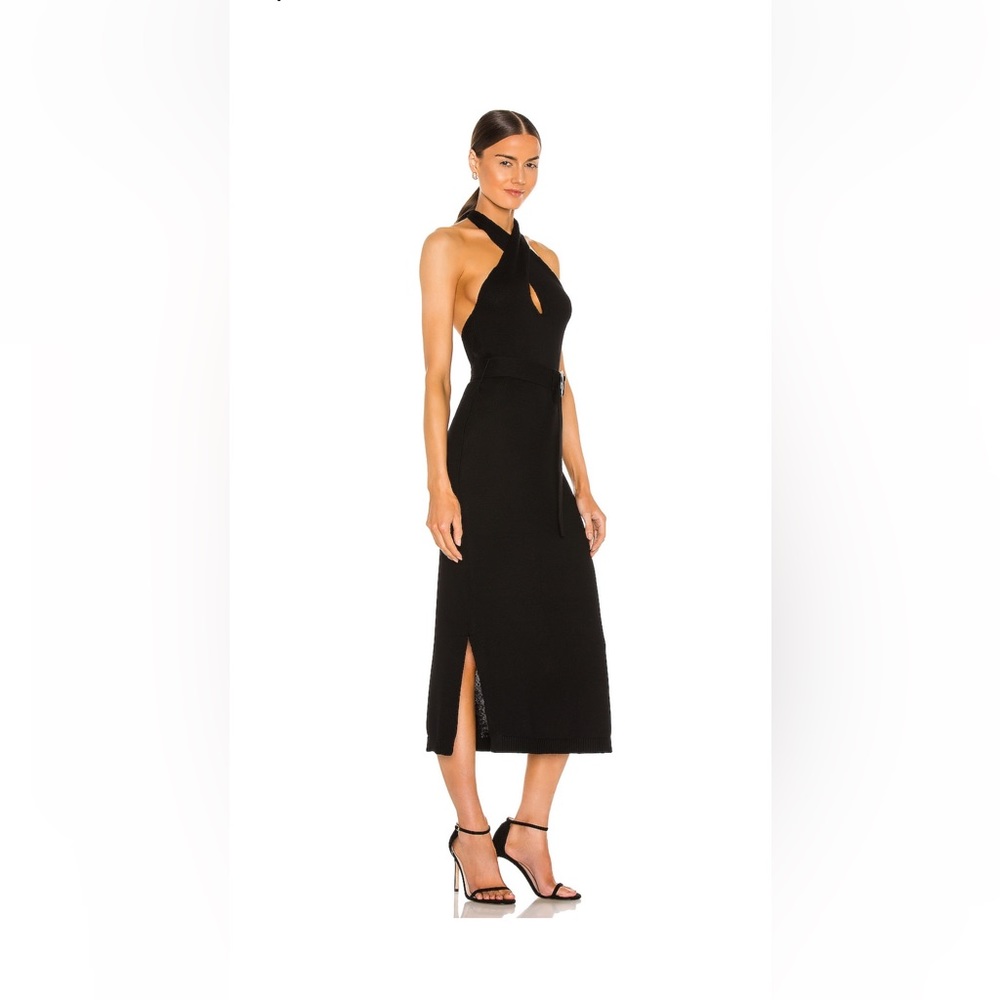 Multiwear halter dress in black. Size small and never worn. By the brand 525.